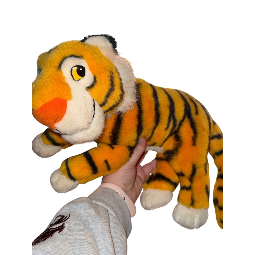 Vintage 1992 Mattel Disney Aladdin Rajah Tiger Plush Stuffed Animal Toy